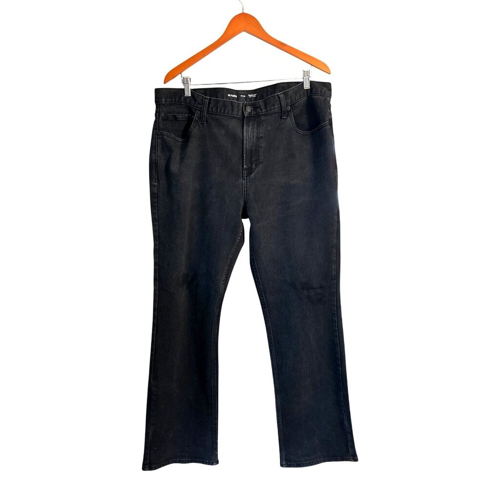 Old Navy Mens Boot-Cut Built In Flex Jeans Size 40x32 Black Denim